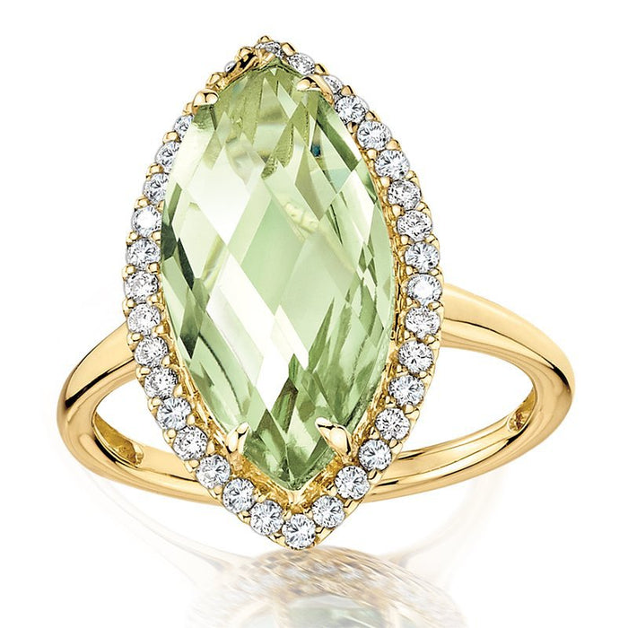 Luxury zircon ring