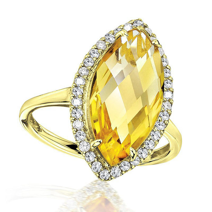 Luxury zircon ring