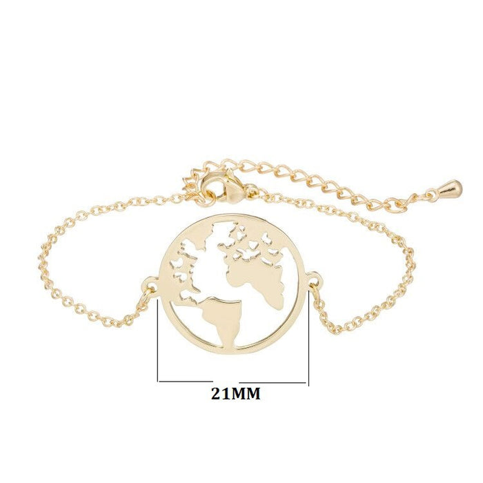 Pulsera geométrica de acero inoxidable, estilo europeo y americano, venta al por mayor de joyas de aliexpress