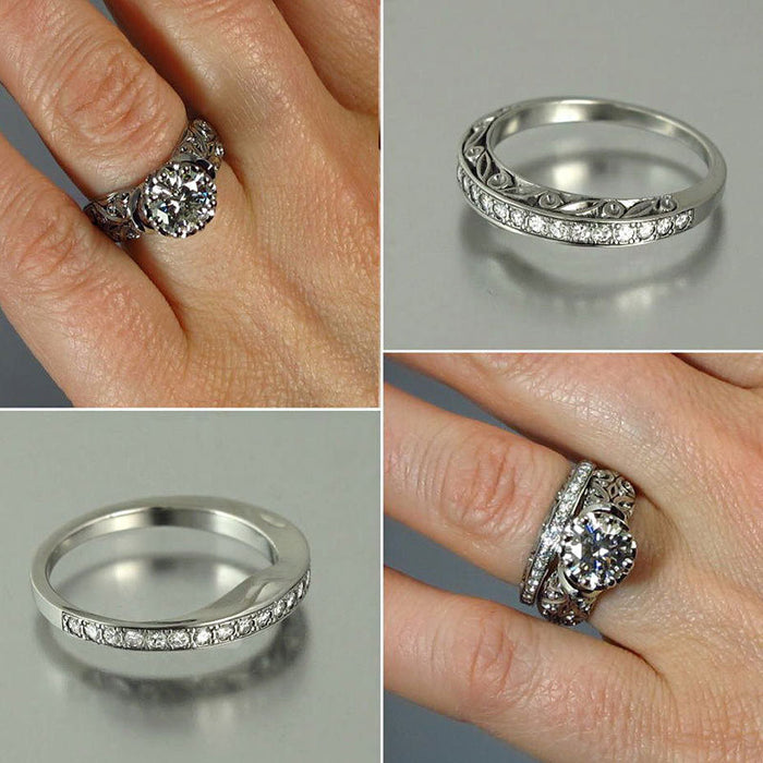 Gold Plated Oval Zirconia Open Ring