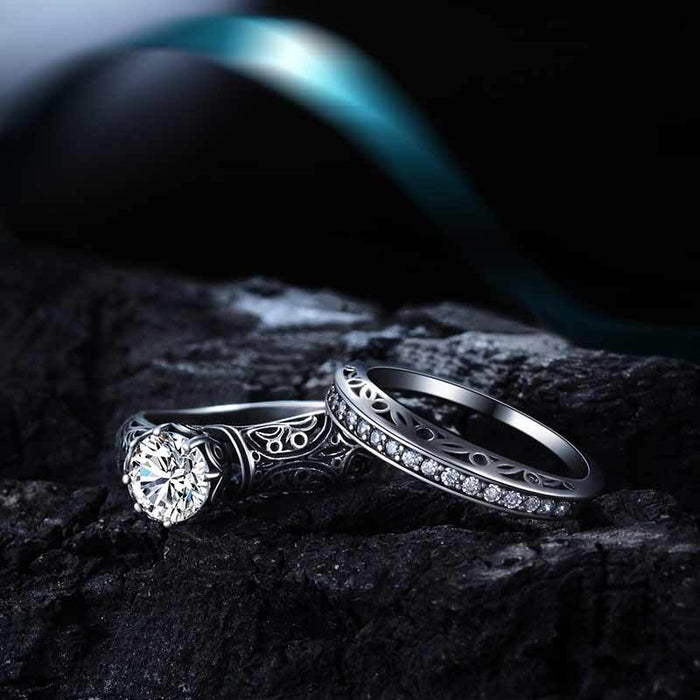 Gold Plated Oval Zirconia Open Ring