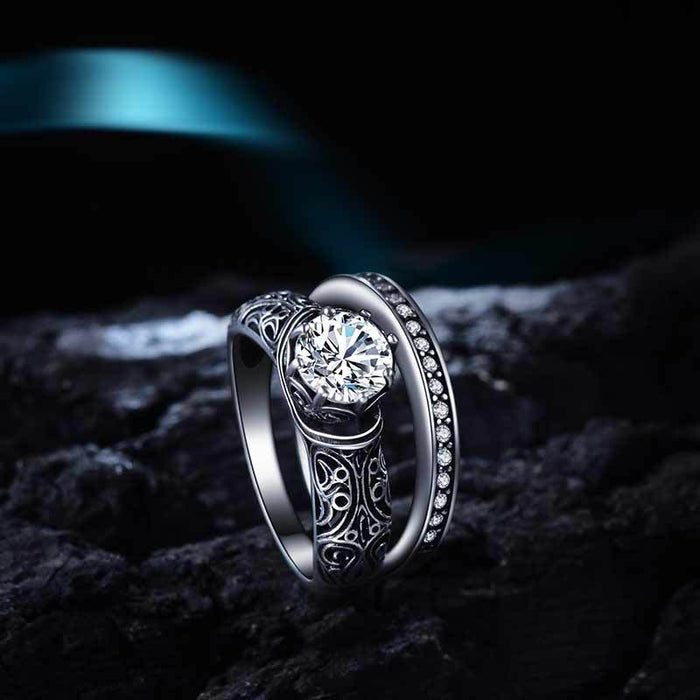 Gold Plated Oval Zirconia Open Ring