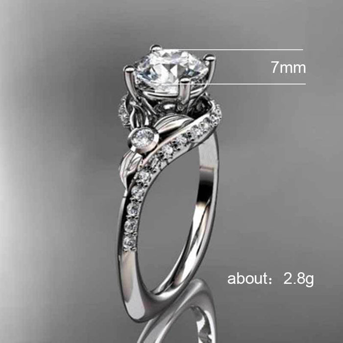 Gold Plated Oval Zirconia Simple Ring