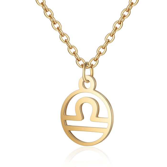 Mother holding child necklace and earrings set, 18K gold love geometric three-piece jewelry set