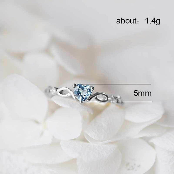 Heart-Shaped Zirconia Diamond Ring