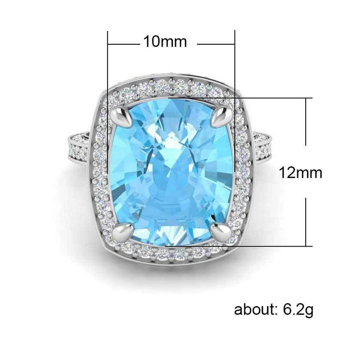 Gold-plated hollow zircon double-layer ring