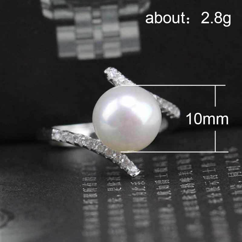 Artificial pearl ring Valentine's Day Mother's Day jewelry gift ring - wallojewerly 