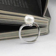 Artificial pearl ring Valentine's Day Mother's Day jewelry gift ring - wallojewerly 