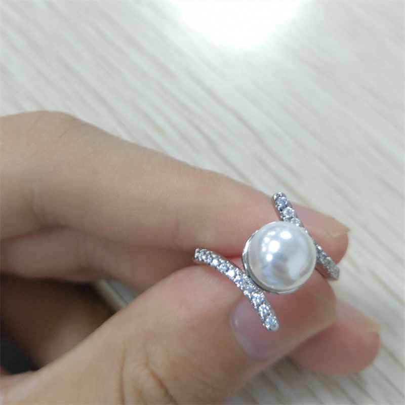 Artificial pearl ring Valentine's Day Mother's Day jewelry gift ring - wallojewerly 