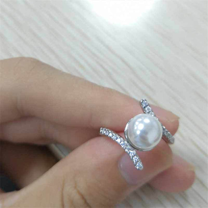 Artificial pearl ring Valentine's Day Mother's Day jewelry gift ring