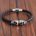 Bracelet Titanium Steel Stainless Steel Men's Bracelet Leather Bracelet