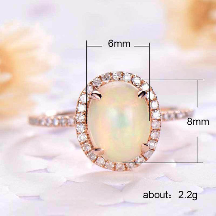 White gold plated zircon hollow butterfly ring