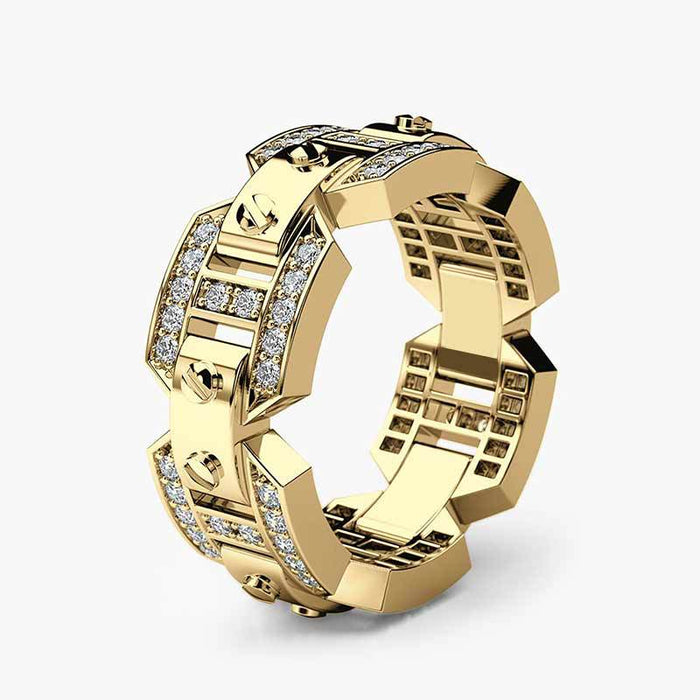 Creative Copper Punk Style Men's Ring