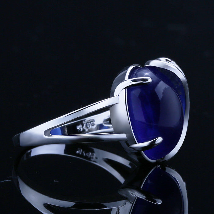 Angel Wings Ring with Sapphire