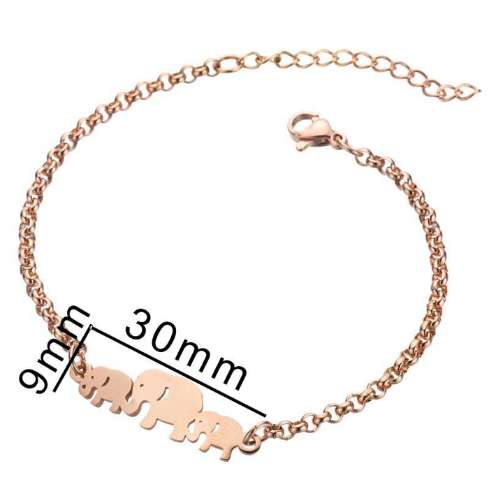 Cute elephant bracelet, ins style warm animal jewelry gifts wholesale