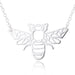 Necklaces Stainless Steel Hollow Bee - wallojewerly 