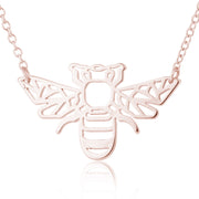 Necklaces Stainless Steel Hollow Bee - wallojewerly 