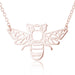 Necklaces Stainless Steel Hollow Bee - wallojewerly 