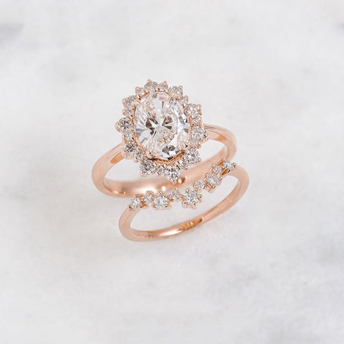 Creative honeycomb bee hollow ring