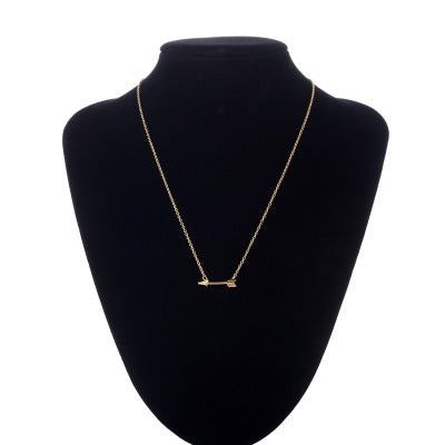 Arrow necklace, ladies simple European and American fashion cross-border new small arrow clavicle chain spot wholesale