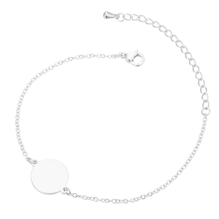 Geometric round bracelet, simple and versatile stainless steel niche bracelet wholesale