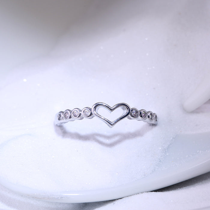 Small fresh love ring female index finger ring accessories