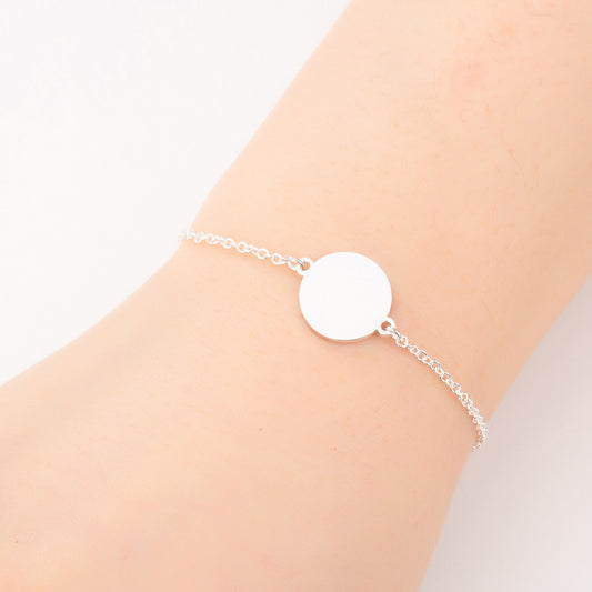 Geometric round bracelet, simple and versatile stainless steel niche bracelet wholesale