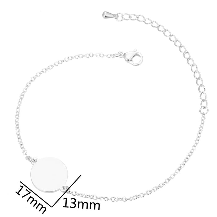 Geometric round bracelet, simple and versatile stainless steel niche bracelet wholesale