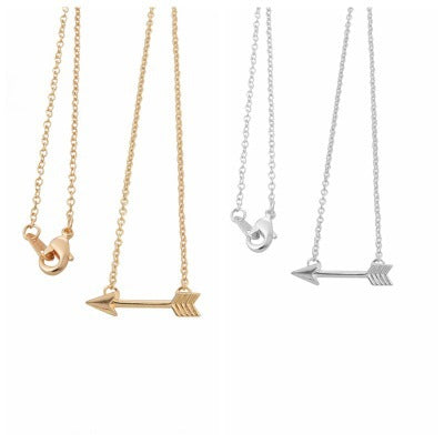 Arrow necklace, ladies simple European and American fashion cross-border new small arrow clavicle chain spot wholesale