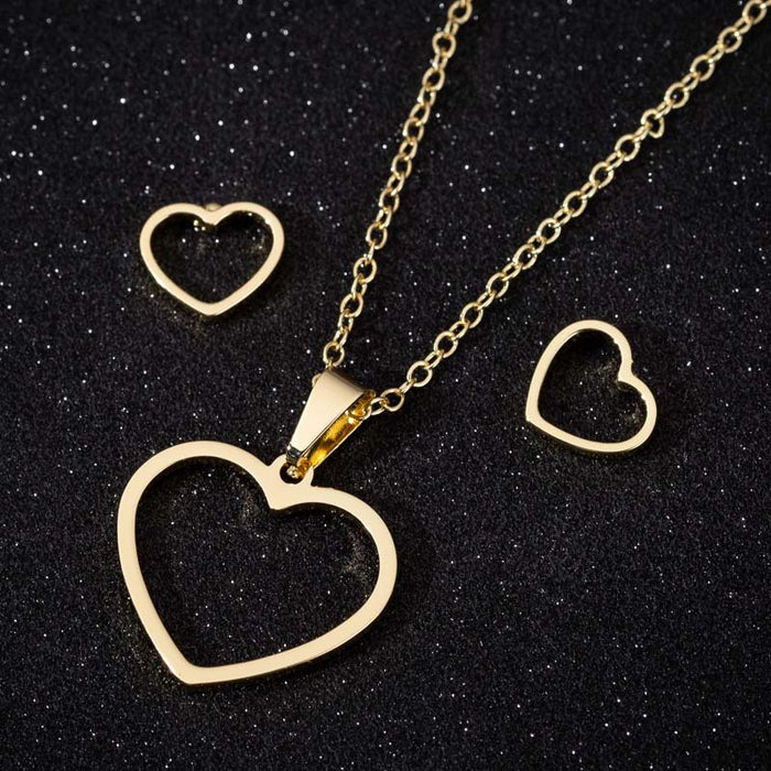 Collar de clavícula con corazón geométrico, colgante de amor para el Día de la Madre, collar sencillo