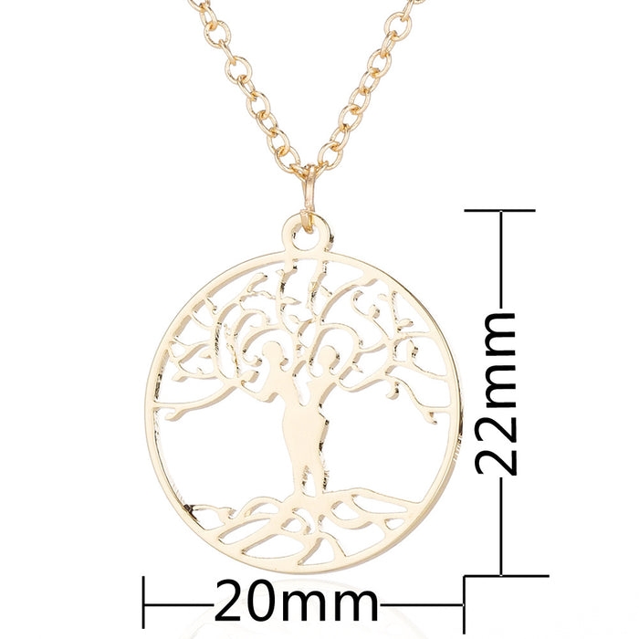 Butterfly pendant necklace, European and American clavicle chain cross-border new cute double-layer butterfly jewelry wholesale