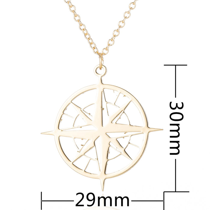 Wishing tree sweater necklace, European and American round metal style niche design autumn and winter necklace wholesale