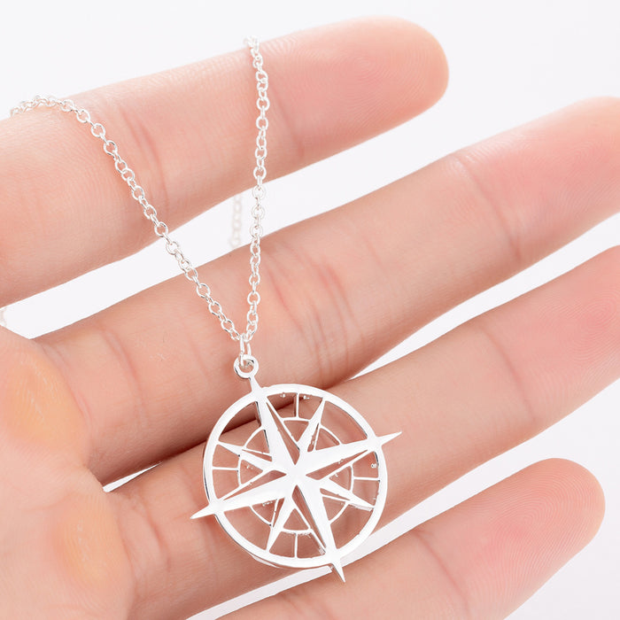 Wishing tree sweater necklace, European and American round metal style niche design autumn and winter necklace wholesale