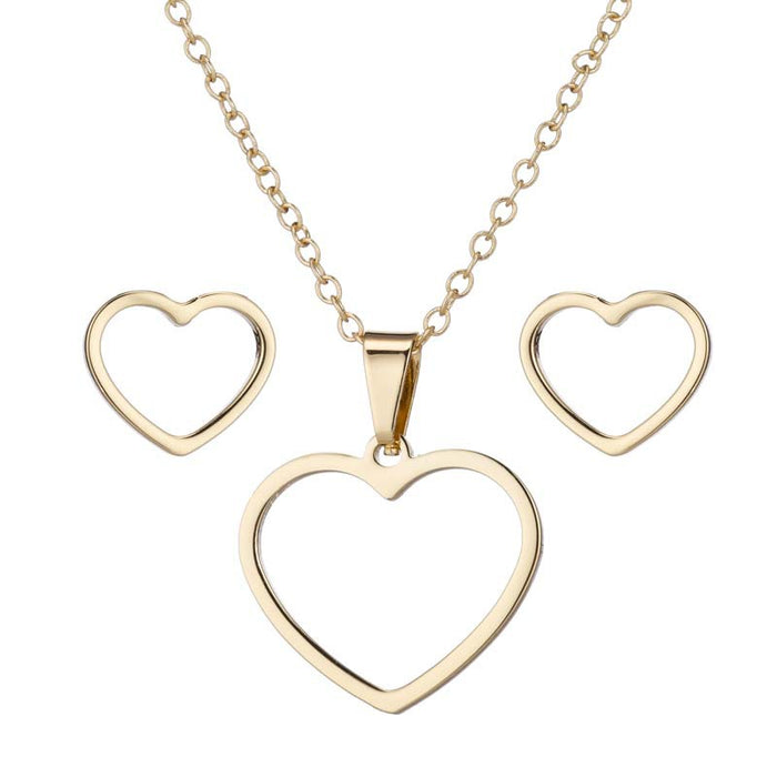 Collar de clavícula con corazón geométrico, colgante de amor para el Día de la Madre, collar sencillo