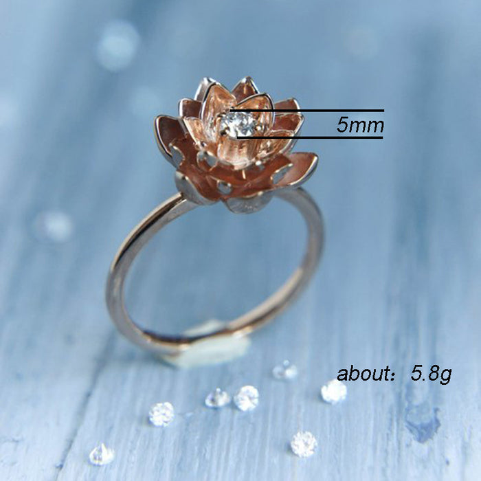 Anillo de circonita en forma de pera con forma de gota de agua, joyería creativa femenina