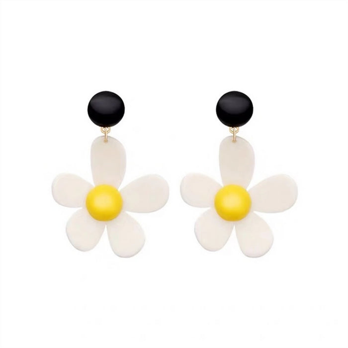 Fresh Daisy Earrings Korean Sweet Temperament Earrings