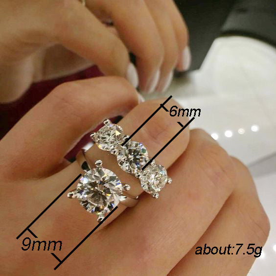 Classic and stylish zircon women's ring