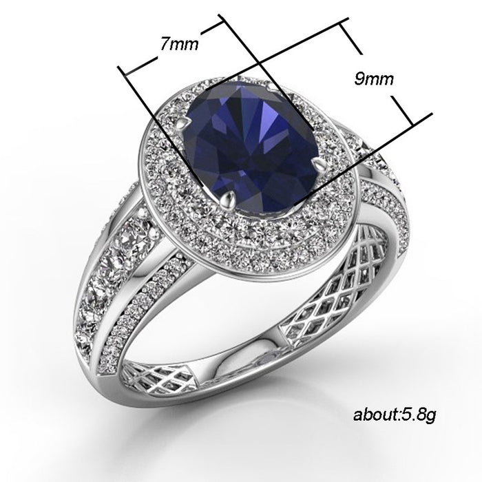 Classic Four-Prong Sapphire Goddess Ring