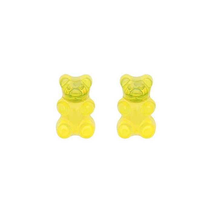 Gummy bear earrings colorful and cute childlike earrings