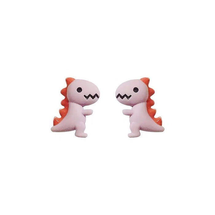 Simple little dinosaur earrings for students girls small fresh earrings