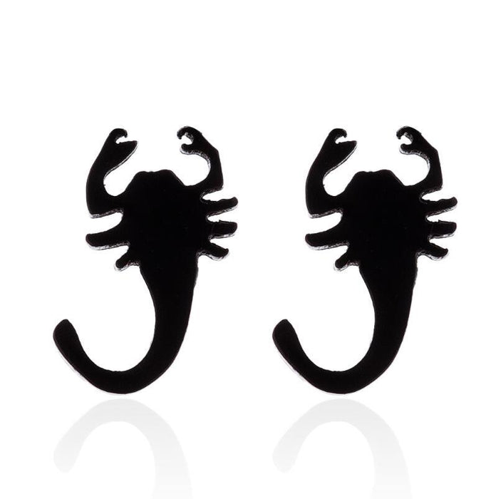 Scorpion Stainless Steel Stud Earrings - Cute and Stylish Animal Jewelry