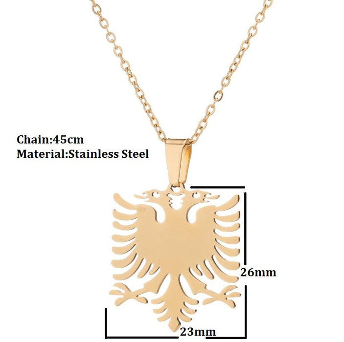 Albanian eagle necklace, Bohemian European and American new fashion simple ladies versatile clavicle necklace