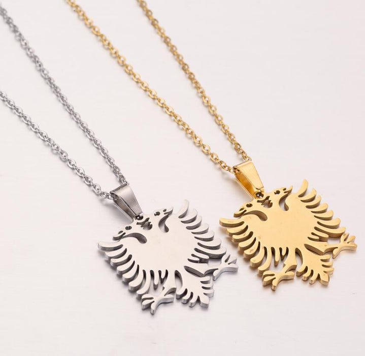 Albanian eagle necklace, Bohemian European and American new fashion simple ladies versatile clavicle necklace