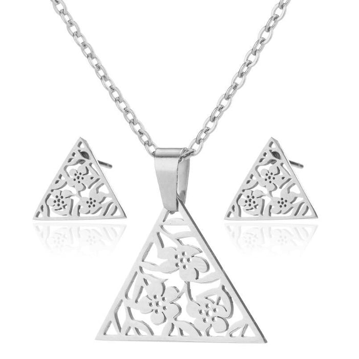 Cat and Dog Pendant Necklace Set - Cute and Stylish Animal Jewelry