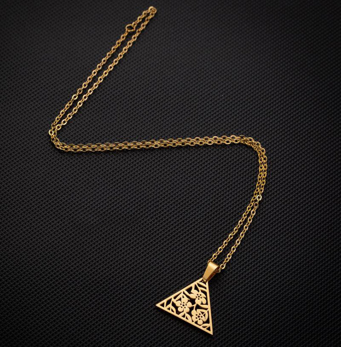 Bird necklace, European and American style female clavicle chain ins geometric round cross-border new accessories