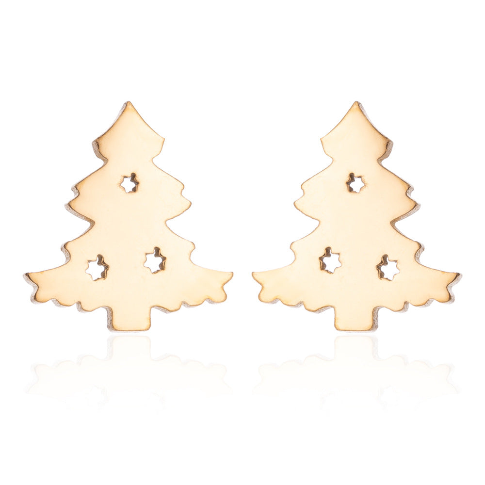 Christmas deer earrings, European and American small animal ghost pumpkin snowflake earrings wholesale