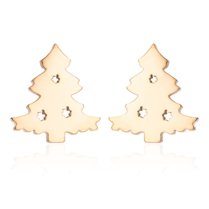 Christmas deer earrings, European and American small animal ghost pumpkin snowflake earrings wholesale