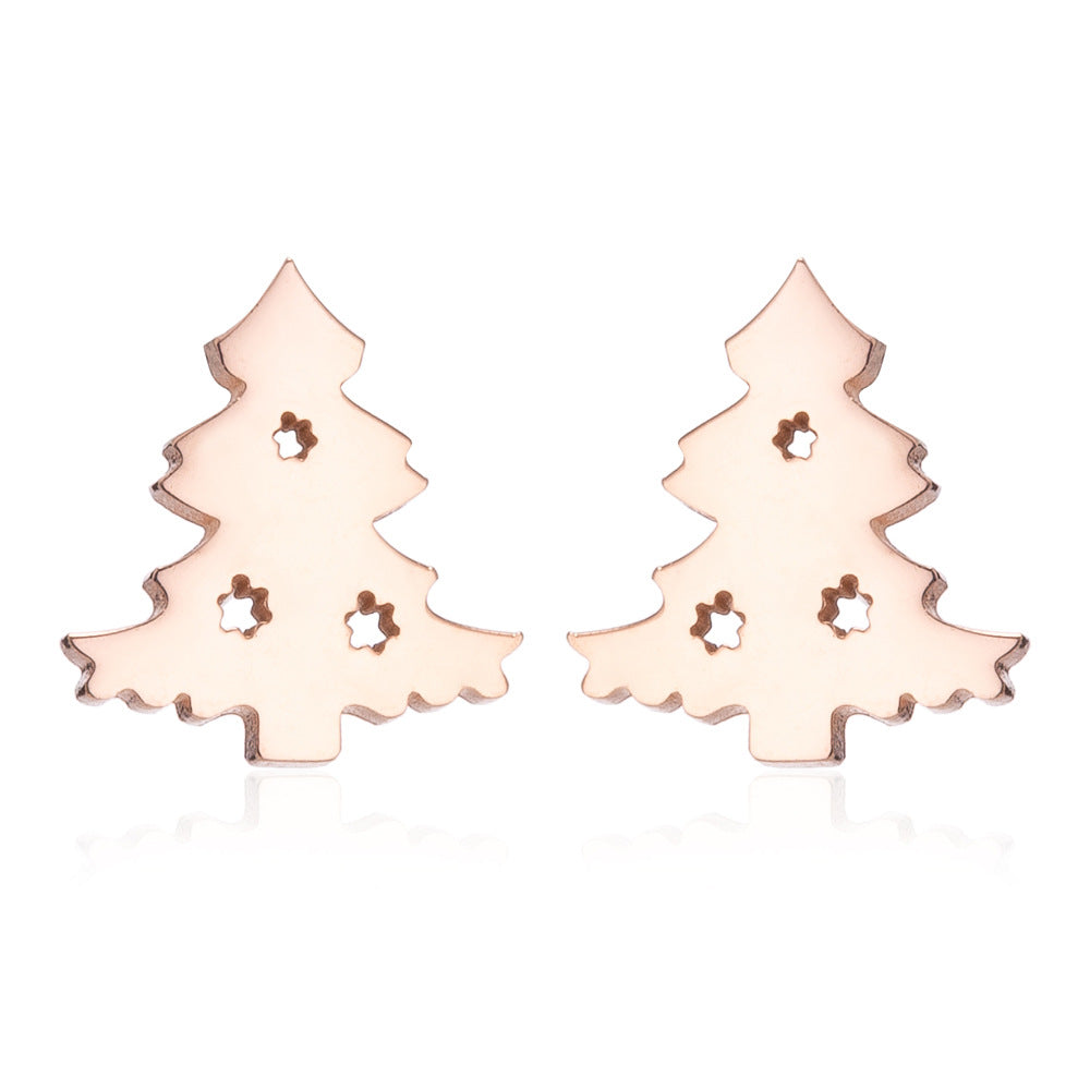 Christmas deer earrings, European and American small animal ghost pumpkin snowflake earrings wholesale