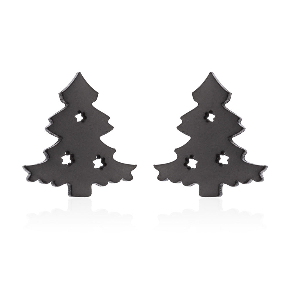 Christmas deer earrings, European and American small animal ghost pumpkin snowflake earrings wholesale