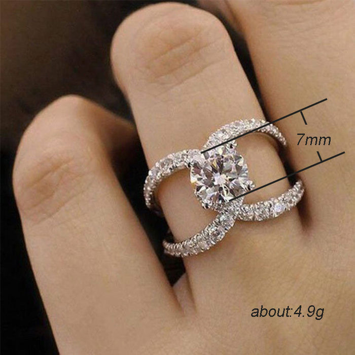 Creative stone ring women's wedding birthday gift jewelry